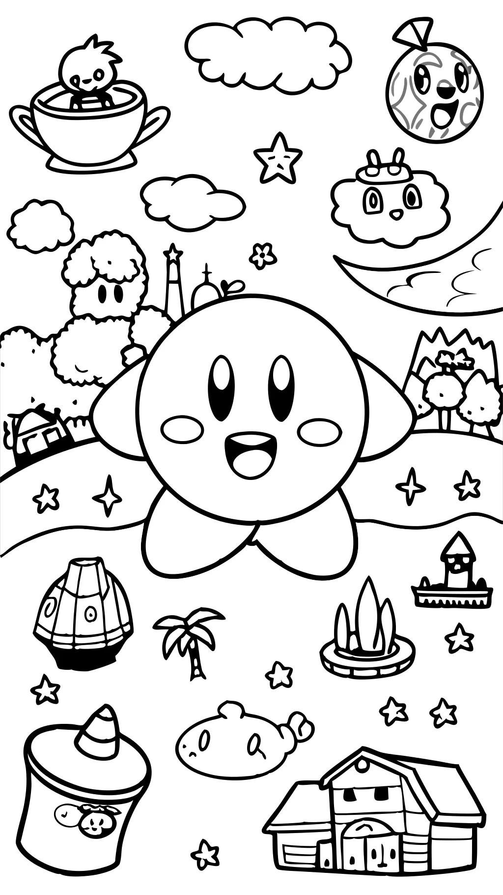 free coloring pages kirby